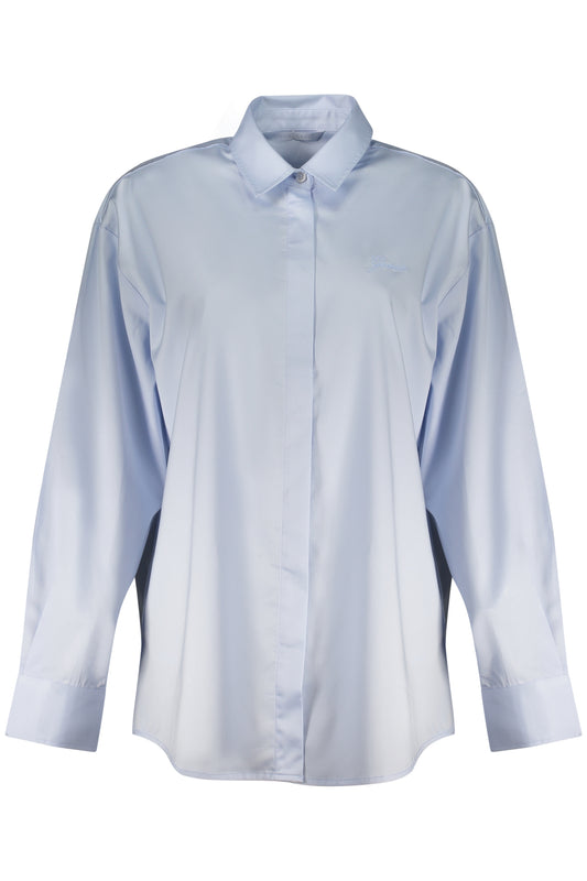 GUESS JEANS CAMICIA MANICHE LUNGHE DONNA AZZURRO