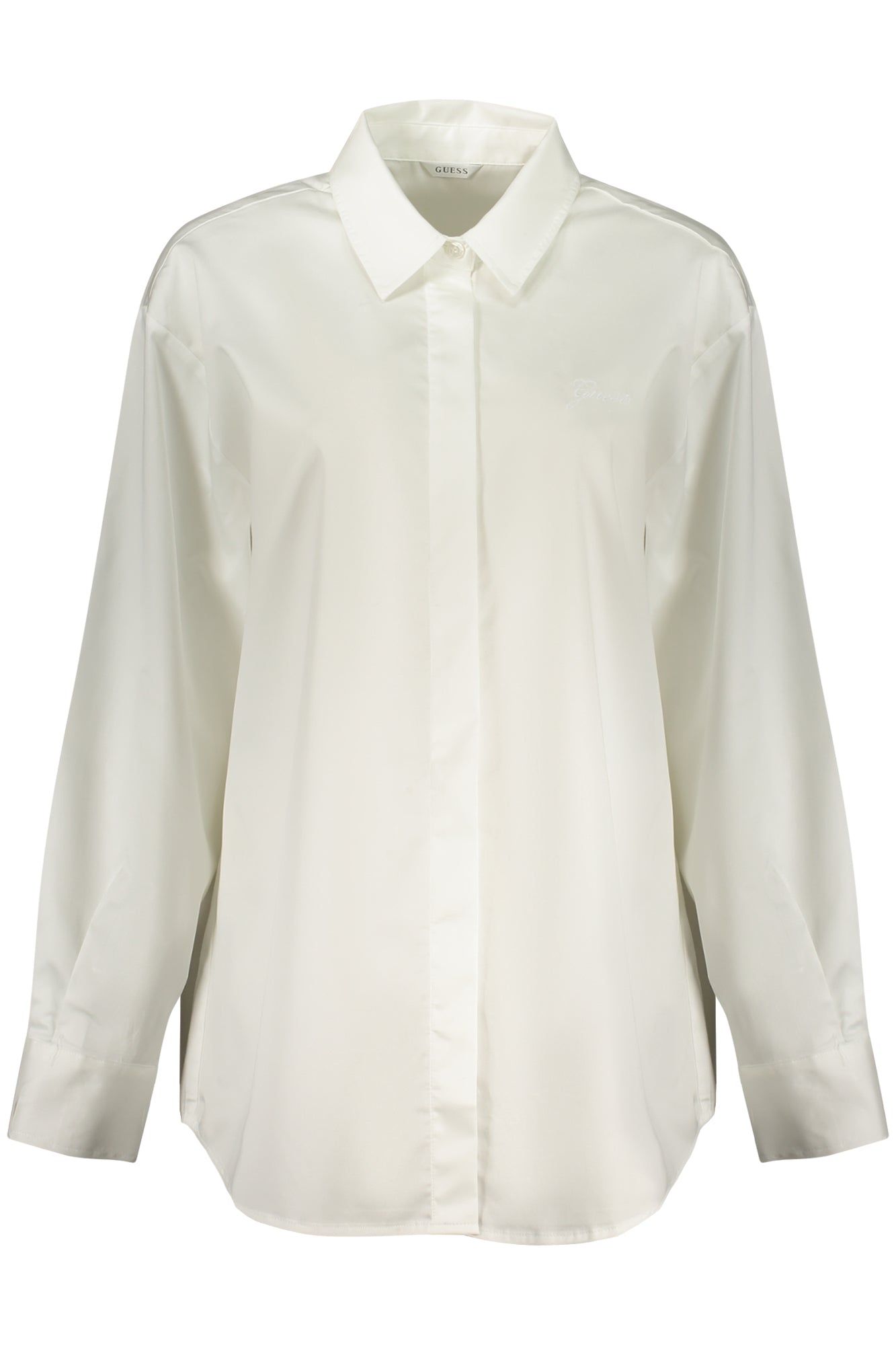 GUESS JEANS CAMICIA MANICHE LUNGHE DONNA BIANCO
