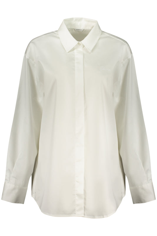 GUESS JEANS CAMICIA MANICHE LUNGHE DONNA BIANCO