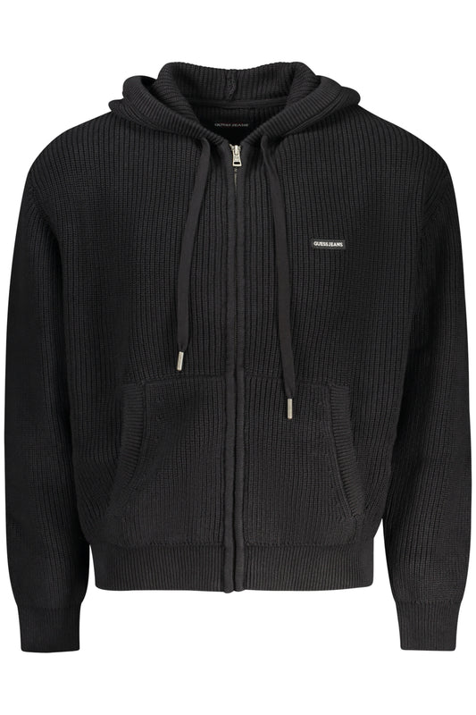 GUESS JEANS CARDIGAN UOMO NERO