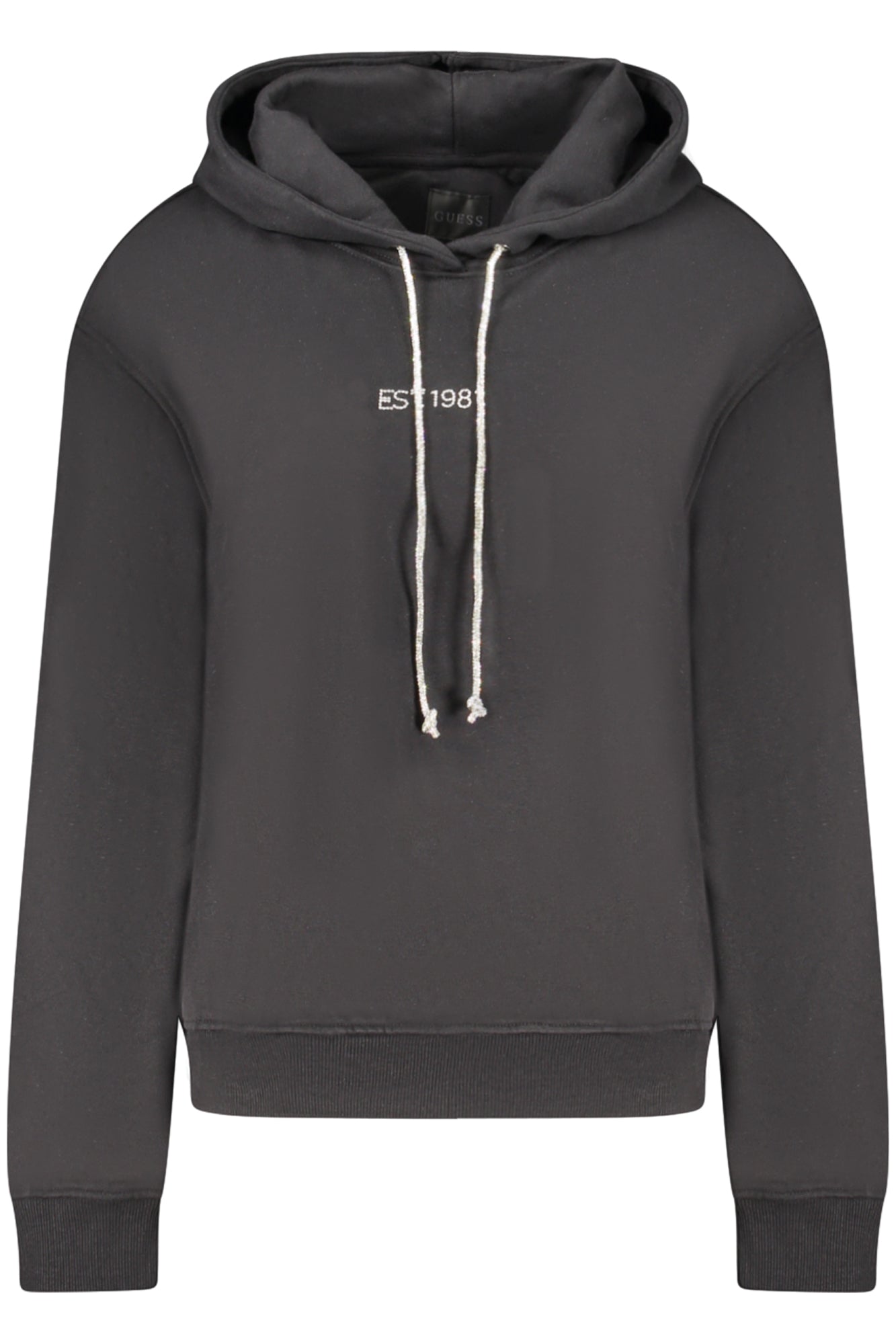GUESS JEANS FELPA SENZA ZIP DONNA NERO