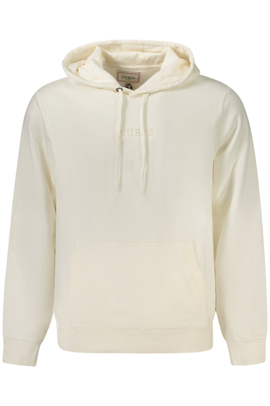 GUESS JEANS FELPA SENZA ZIP UOMO BIANCO