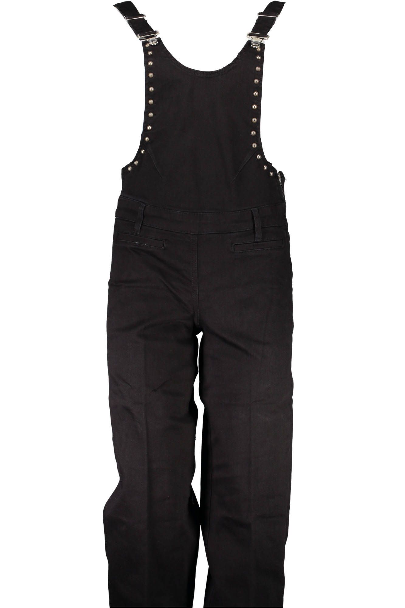 GUESS JEANS PANTALONE A SALOPETTE DONNA NERO