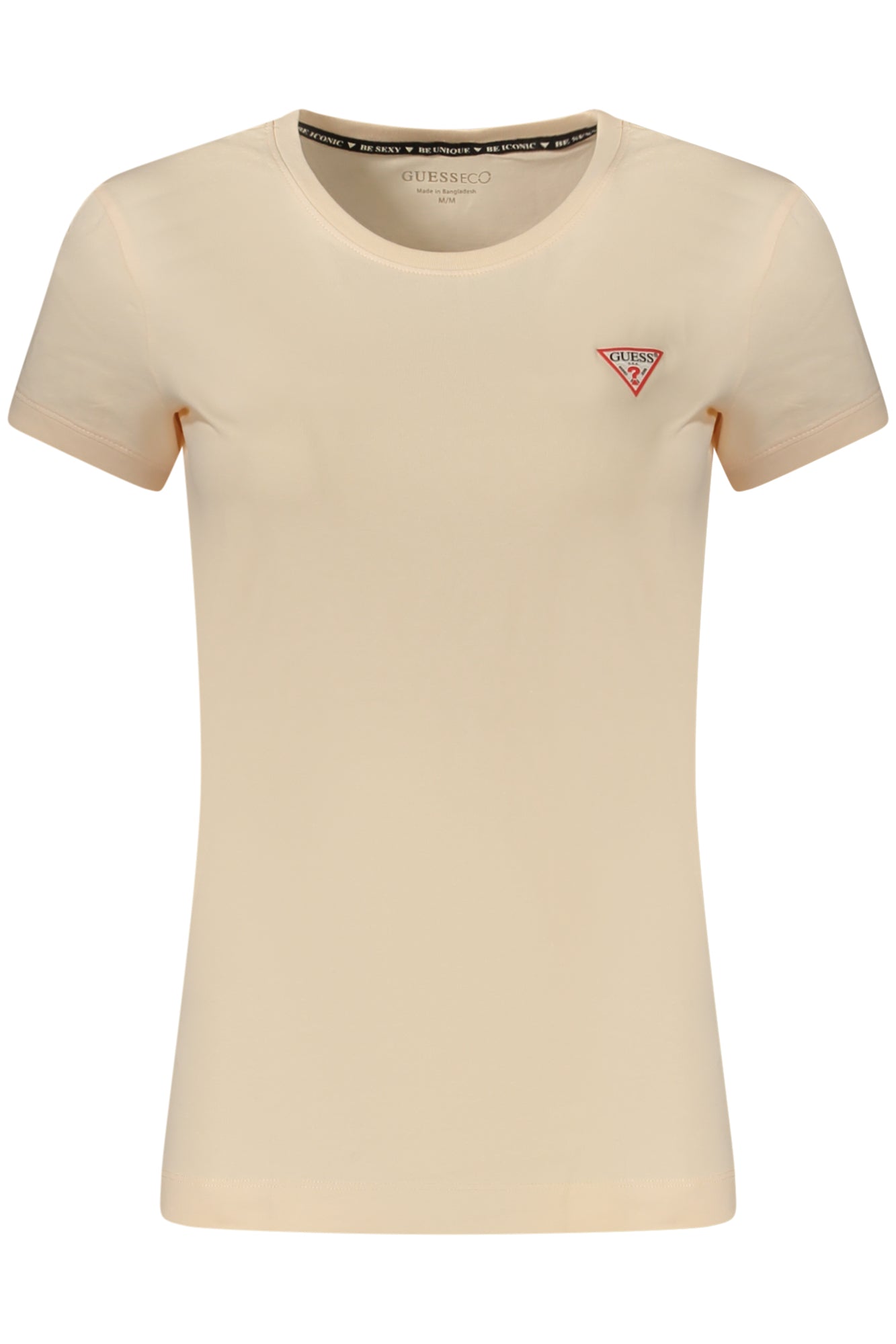 GUESS JEANS T-SHIRT MANICHE CORTE DONNA ROSA