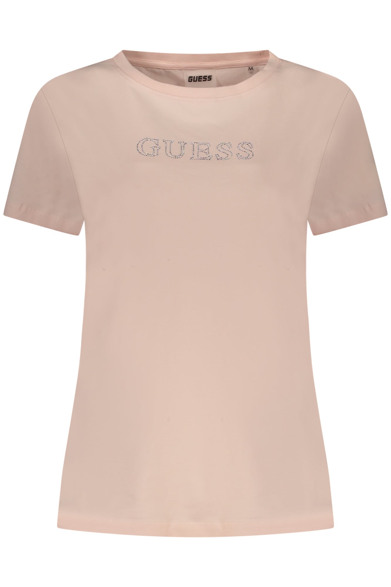 GUESS JEANS T-SHIRT MANICHE CORTE DONNA ROSA