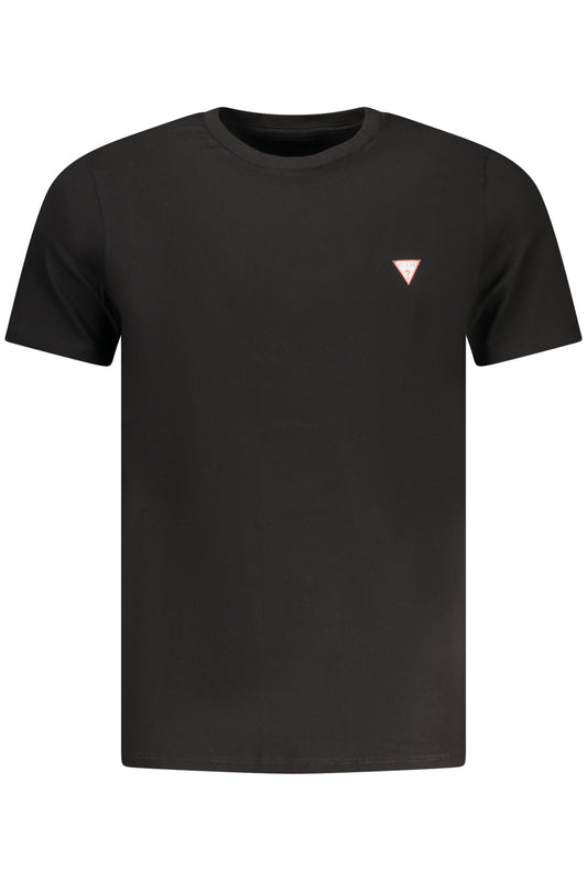 GUESS JEANS T-SHIRT MANICHE CORTE UOMO NERO