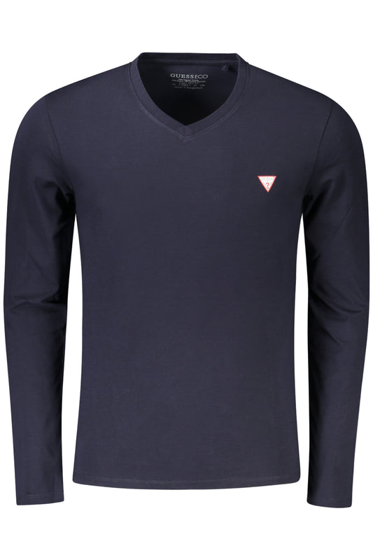 GUESS JEANS T-SHIRT MANICHE LUNGHE UOMO BLU
