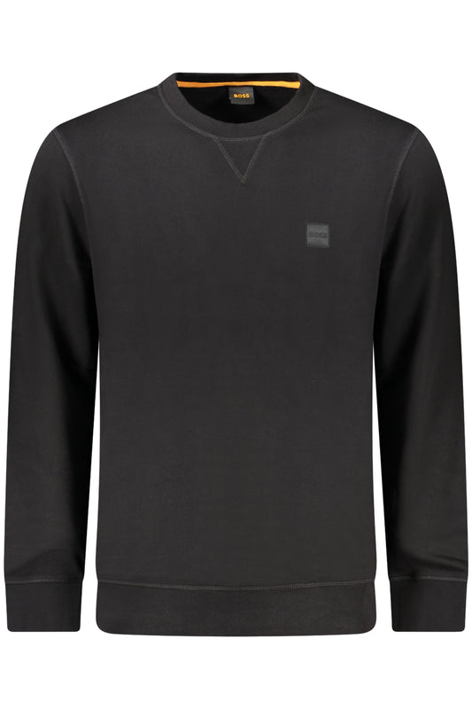 HUGO BOSS FELPA SENZA ZIP UOMO NERO