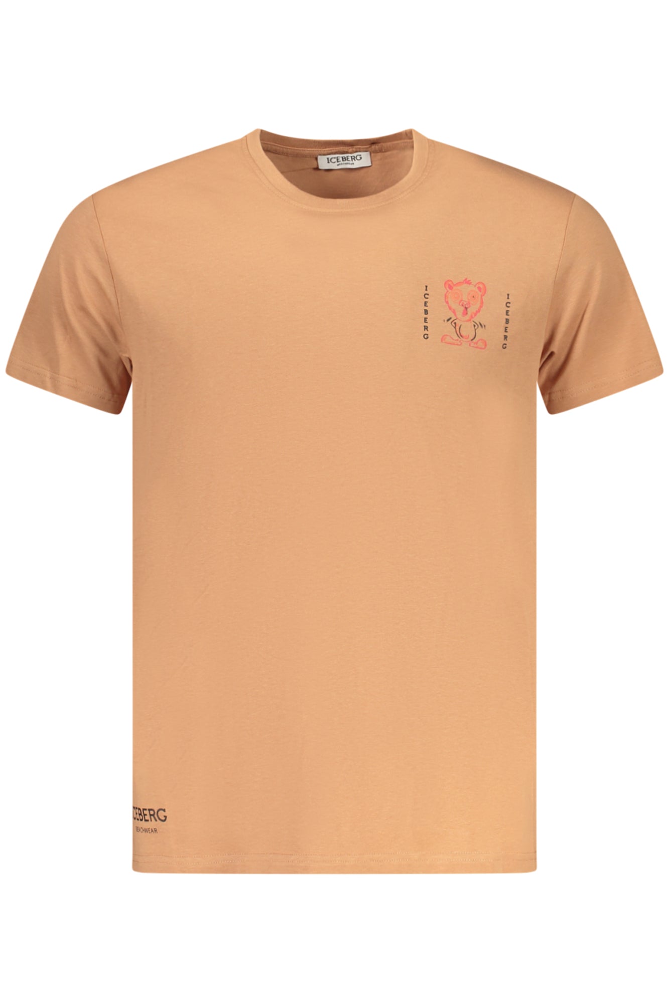 ICEBERG T-SHIRT MANICHE CORTE UOMO MARRONE