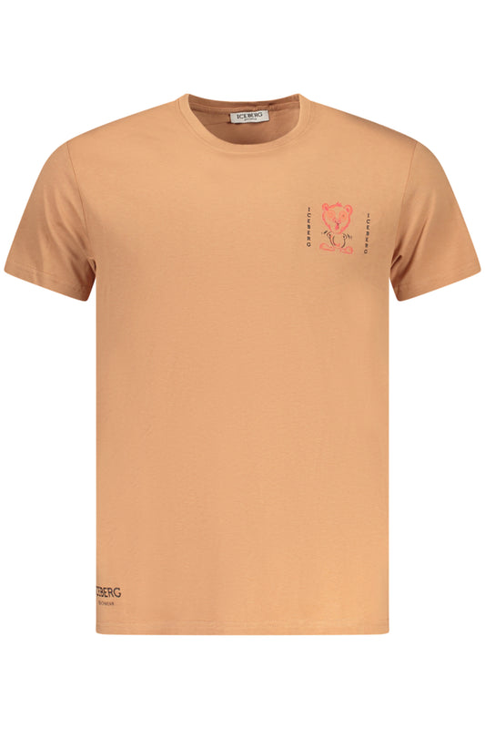 ICEBERG T-SHIRT MANICHE CORTE UOMO MARRONE