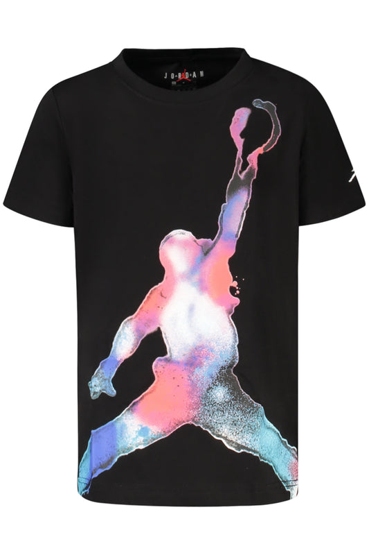 JORDAN T-SHIRT MANICHE CORTE BAMBINO NERO