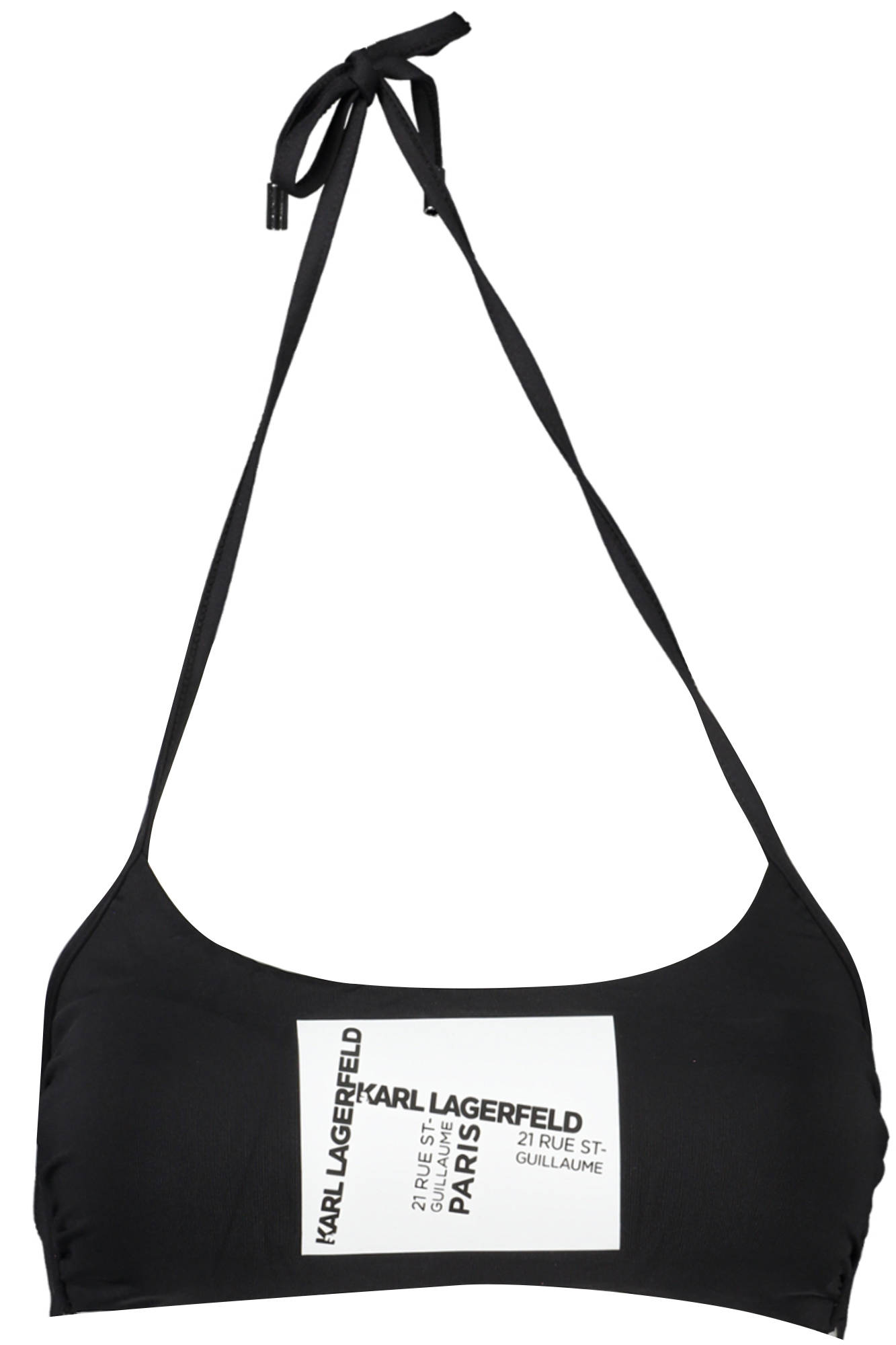KARL LAGERFELD BEACHWEAR COSTUME PARTE SOPRA DONNA NERO