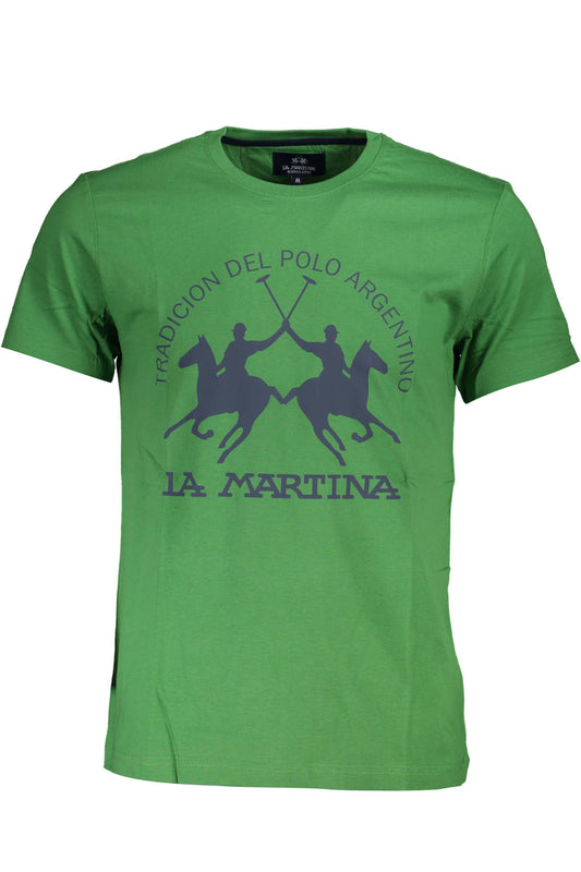 LA MARTINA T-SHIRT MANICHE CORTE UOMO VERDE