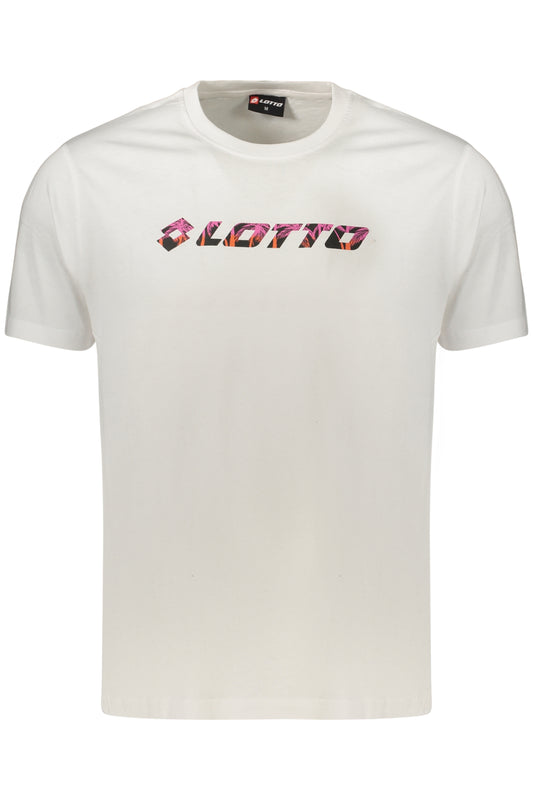 LOTTO T-SHIRT MANICHE CORTE UOMO BIANCO
