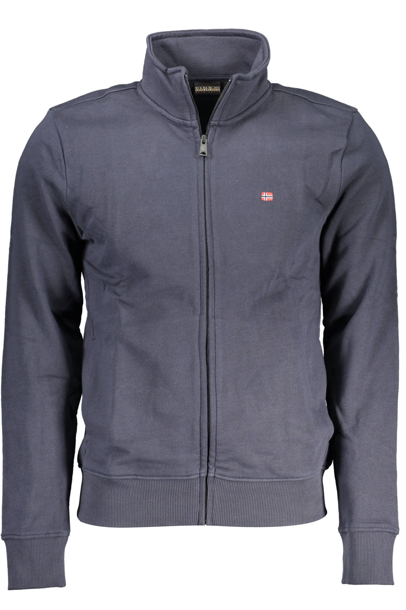 NAPAPIJRI FELPA CON ZIP UOMO BLU