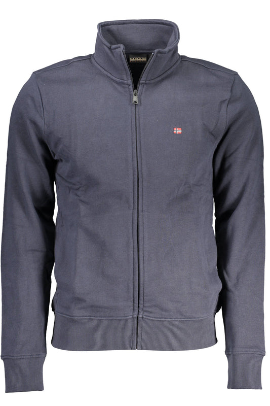 NAPAPIJRI FELPA CON ZIP UOMO BLU