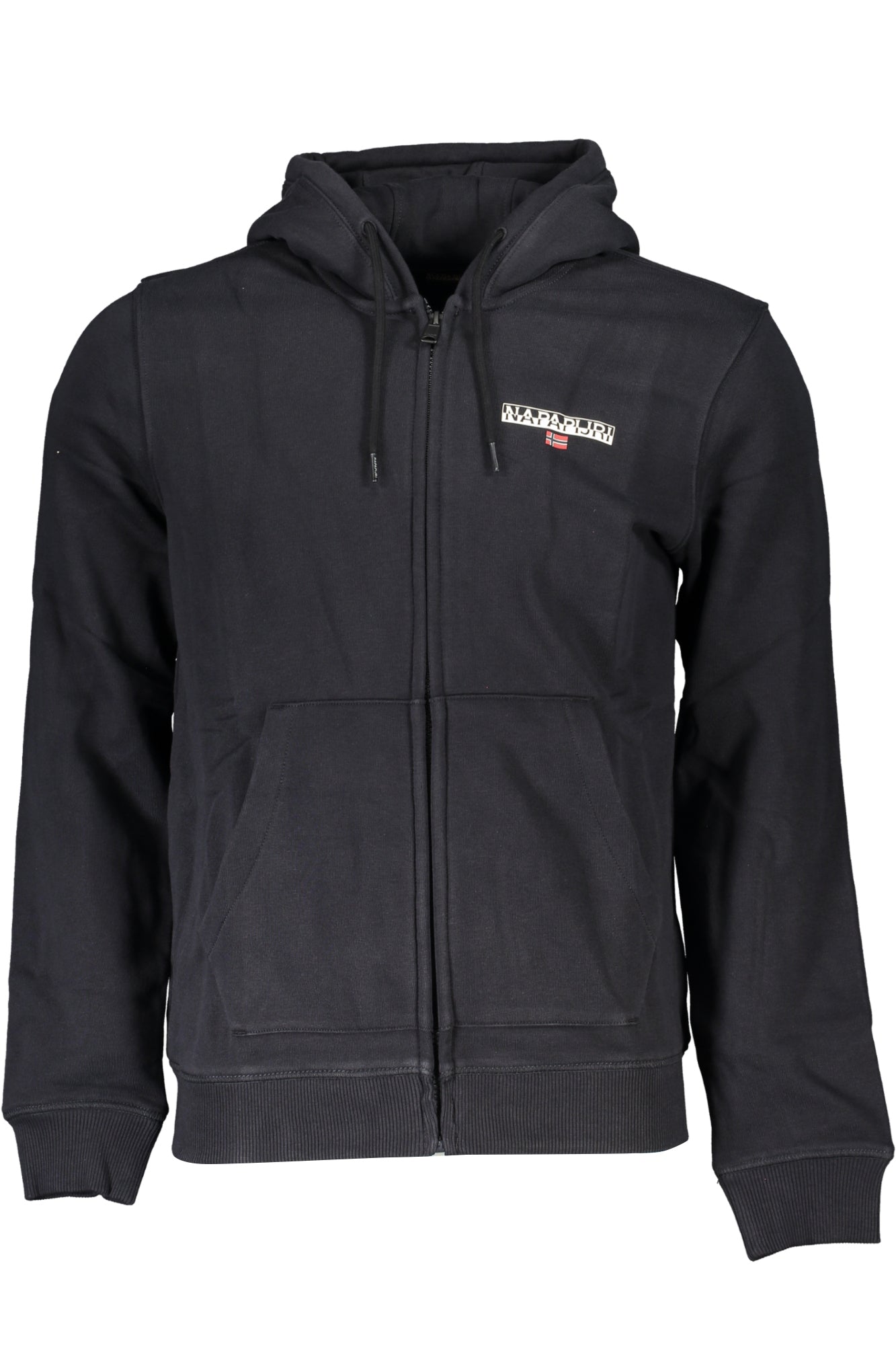 NAPAPIJRI FELPA CON ZIP UOMO NERO