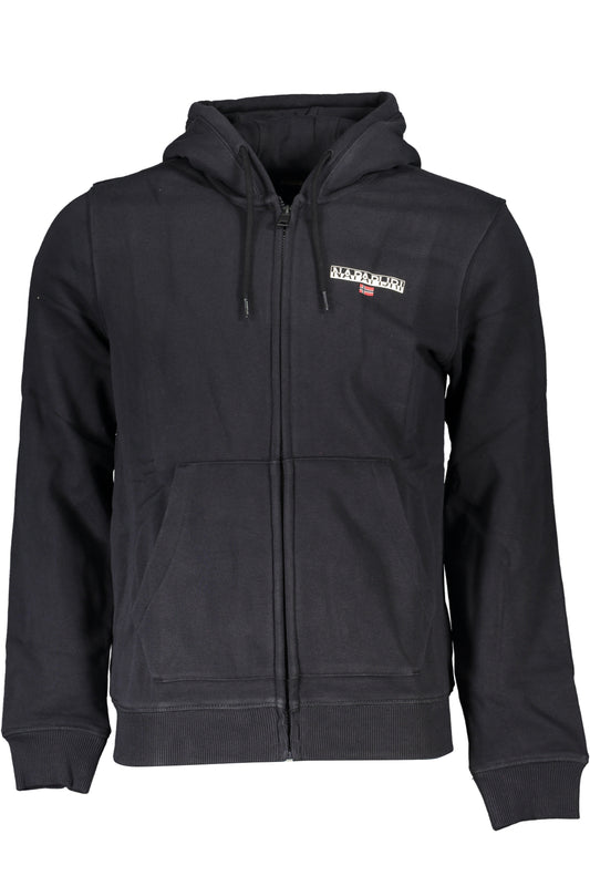 NAPAPIJRI FELPA CON ZIP UOMO NERO