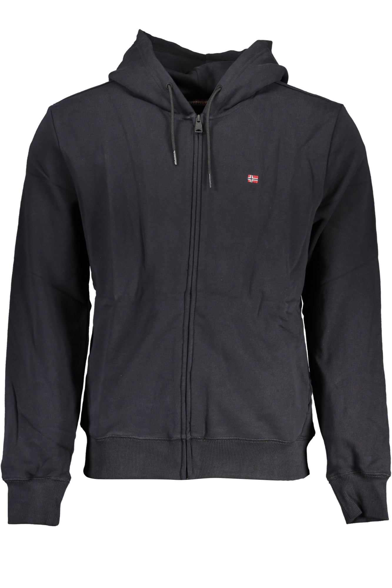 NAPAPIJRI FELPA CON ZIP UOMO NERO