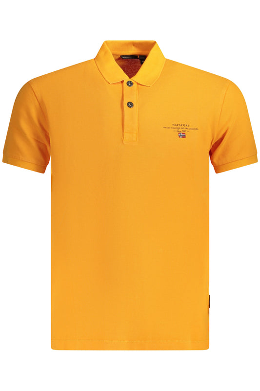 NAPAPIJRI POLO MANICHE CORTE UOMO ARANCIO