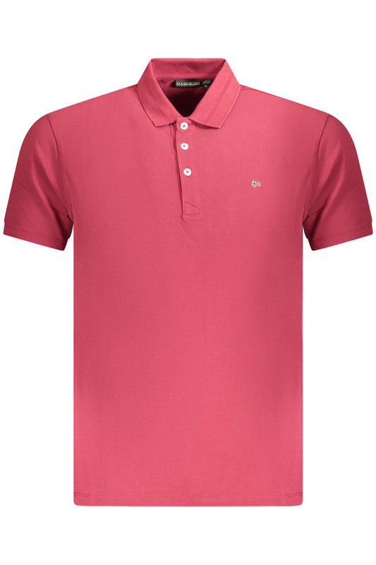 NAPAPIJRI POLO MANICHE CORTE UOMO ROSSO