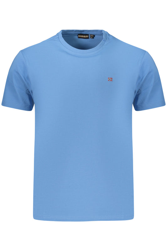 NAPAPIJRI T-SHIRT MANICHE CORTE UOMO AZZURRO