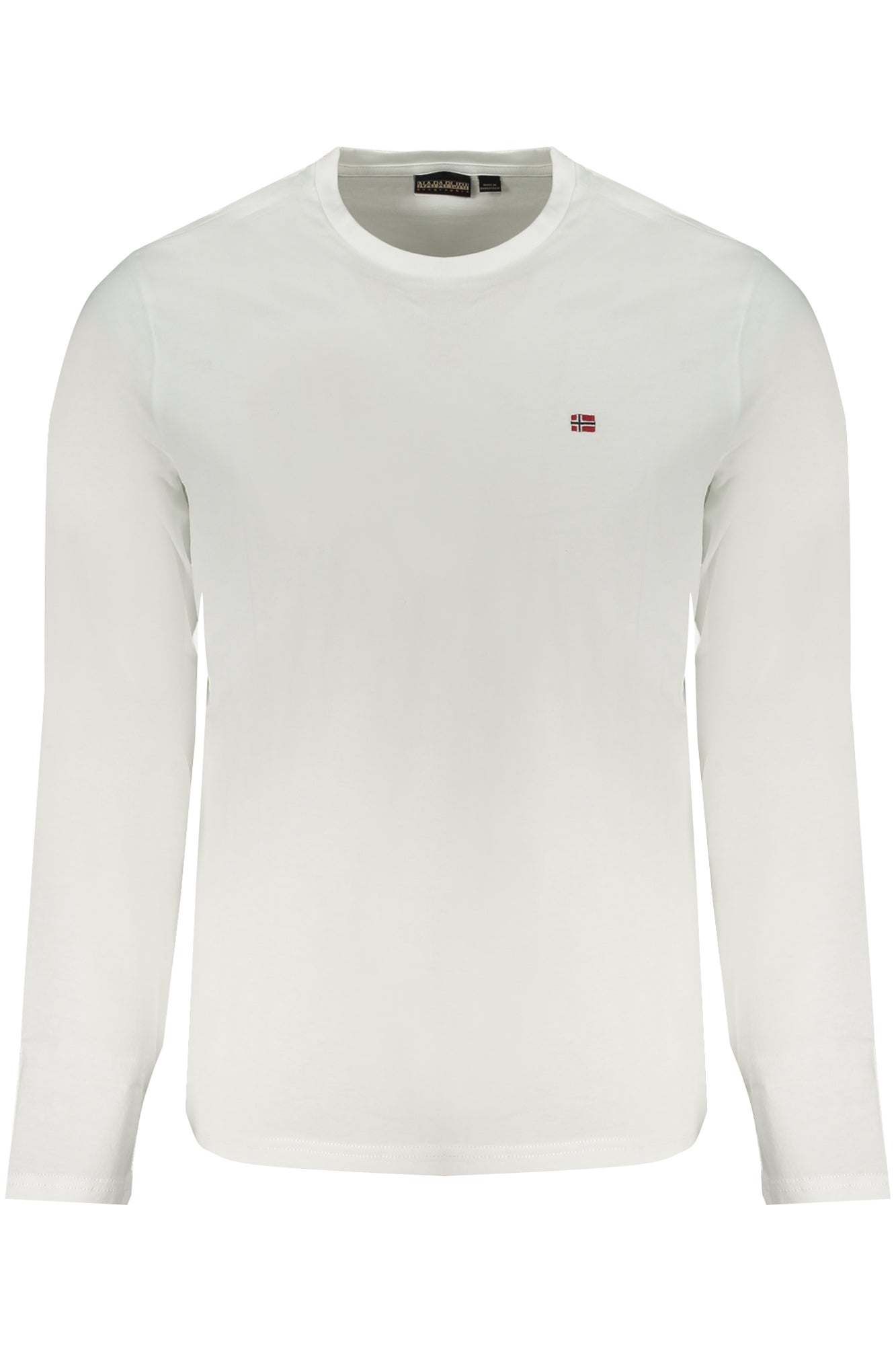 NAPAPIJRI T-SHIRT MANICHE LUNGHE UOMO BIANCO