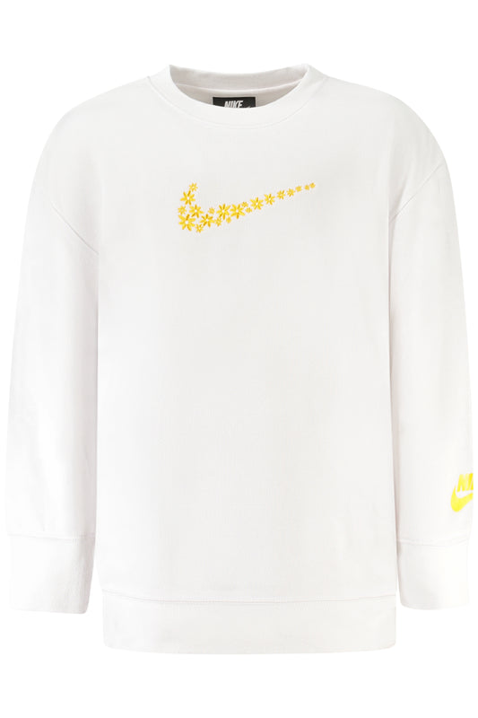 NIKE FELPA SENZA ZIP BAMBINA BIANCO