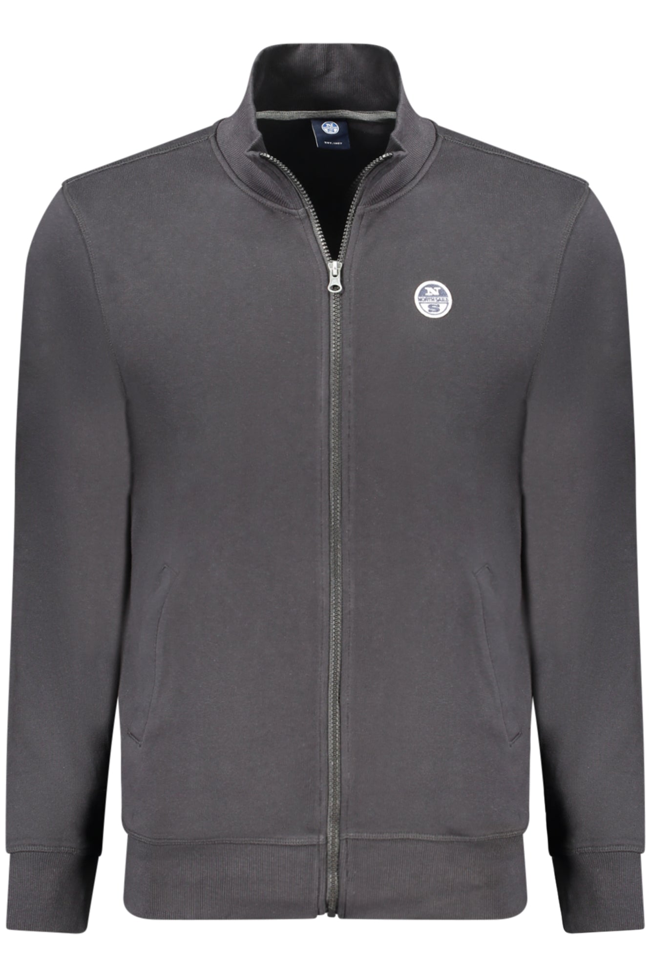 NORTH SAILS FELPA CON ZIP UOMO NERO