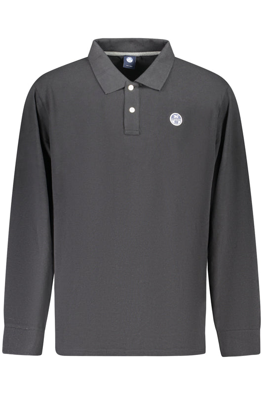 NORTH SAILS POLO MANICHE LUNGHE UOMO NERO
