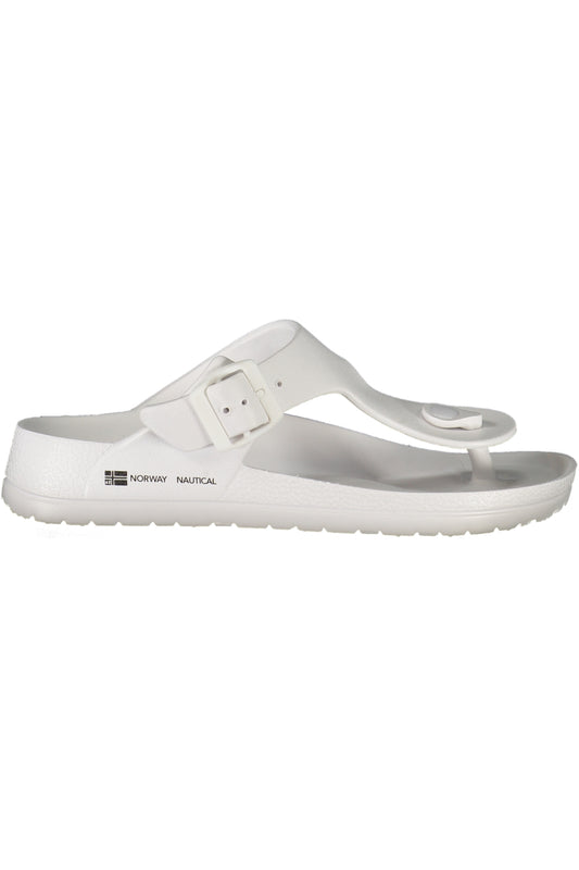 NORWAY 1963 CALZATURA CIABATTA DONNA BIANCO