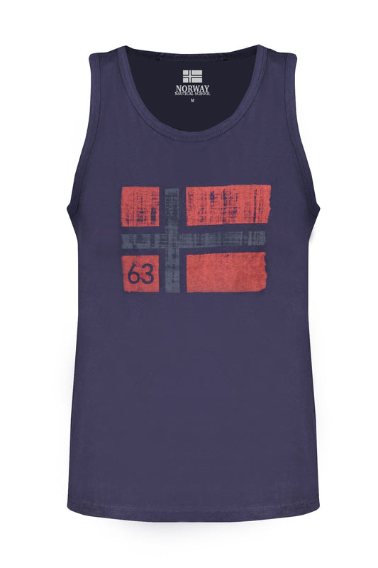 NORWAY 1963 CANOTTA UOMO BLU