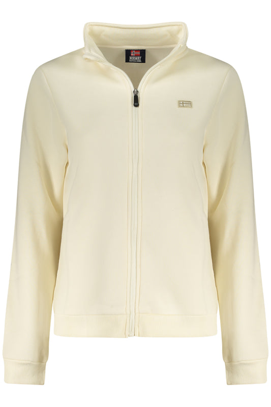 NORWAY 1963 FELPA CON ZIP DONNA BIANCO
