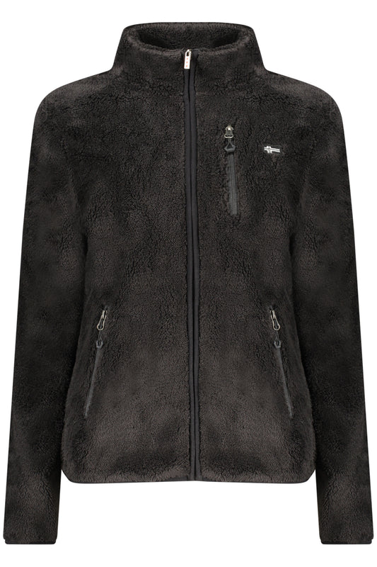 NORWAY 1963 FELPA CON ZIP DONNA NERO