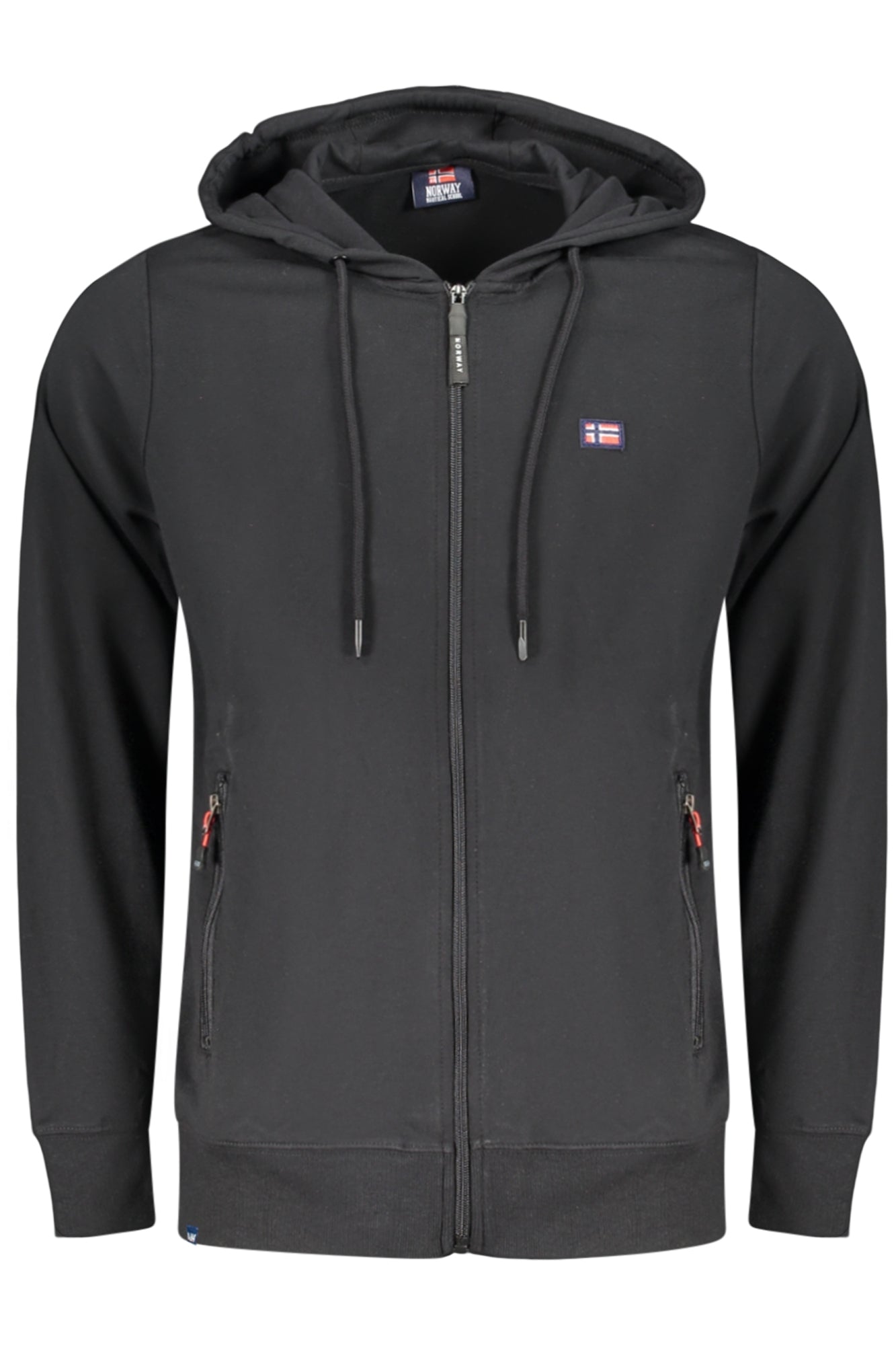 NORWAY 1963 FELPA CON ZIP UOMO NERO