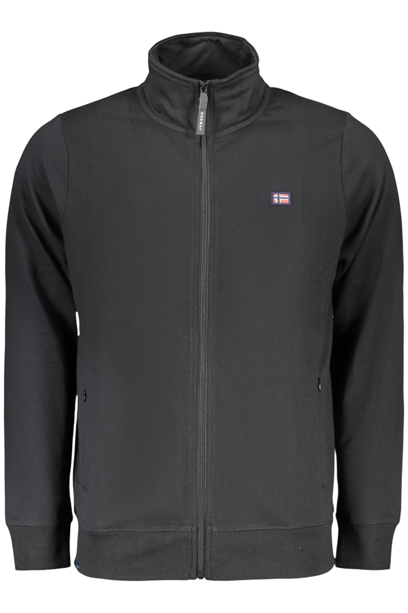 NORWAY 1963 FELPA CON ZIP UOMO NERO