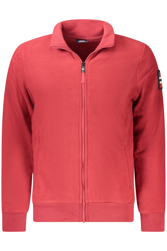 NORWAY 1963 FELPA CON ZIP UOMO ROSSO