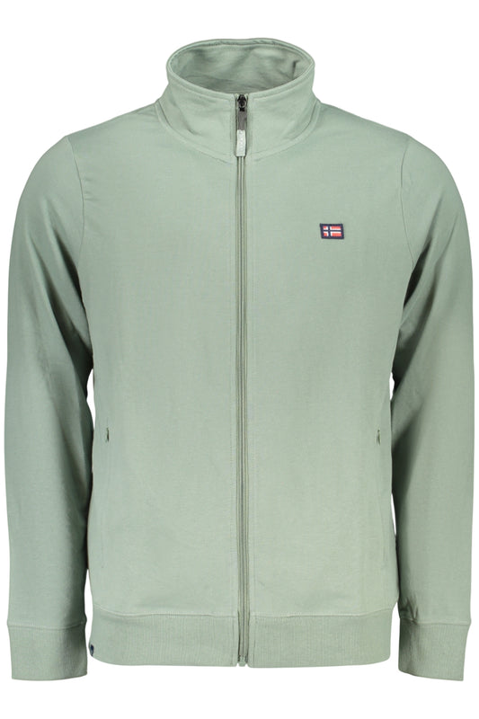 NORWAY 1963 FELPA CON ZIP UOMO VERDE