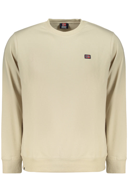 NORWAY 1963 FELPA SENZA ZIP UOMO BEIGE