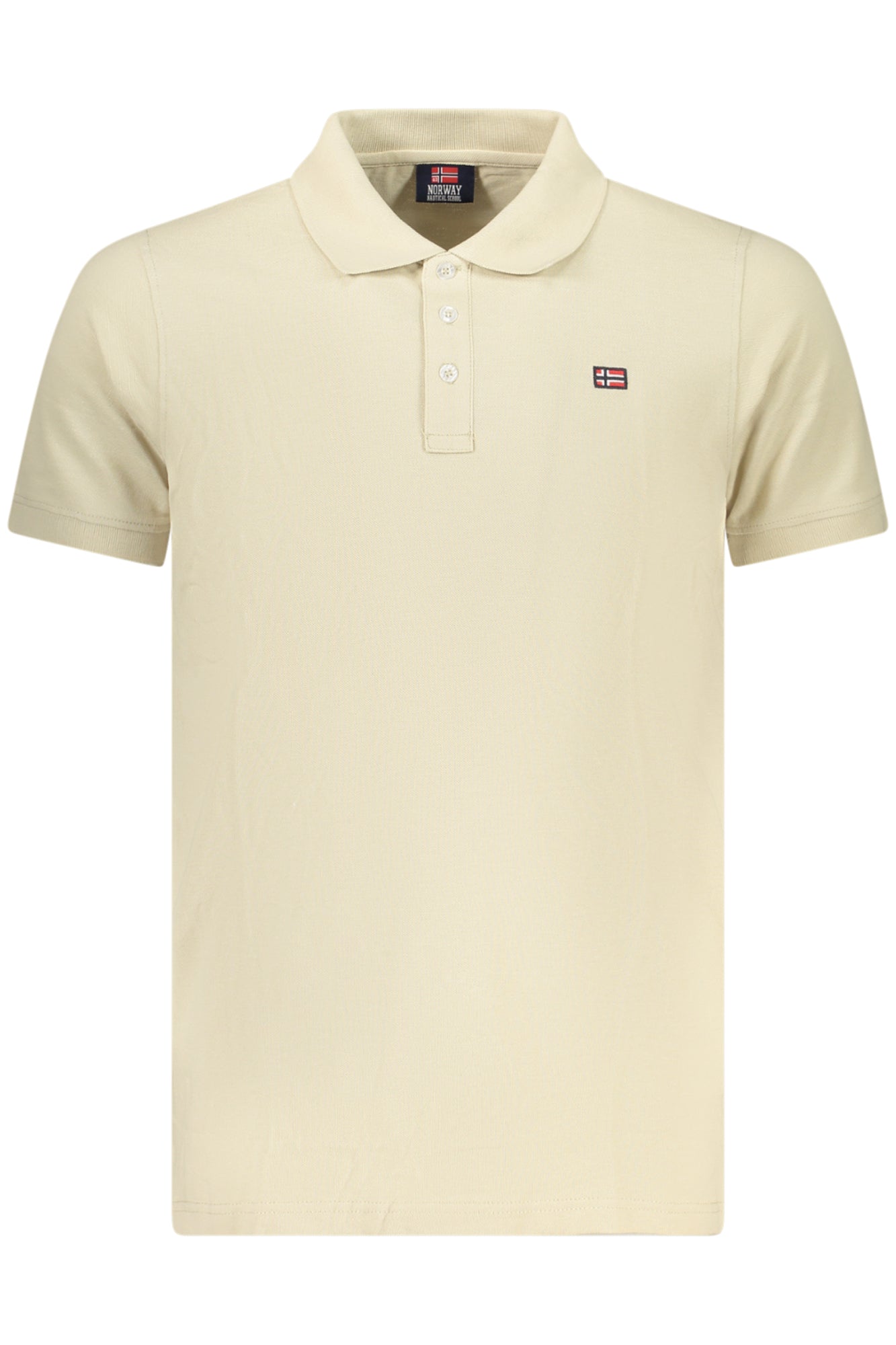 NORWAY 1963 POLO MANICHE CORTE UOMO BEIGE