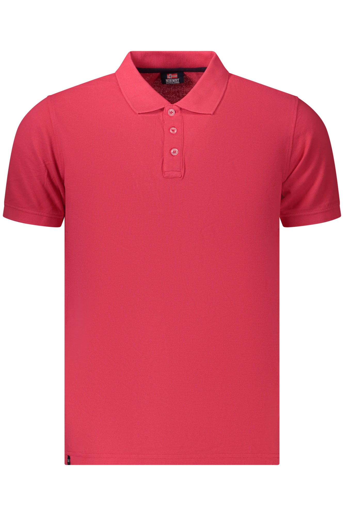 NORWAY 1963 POLO MANICHE CORTE UOMO ROSSO