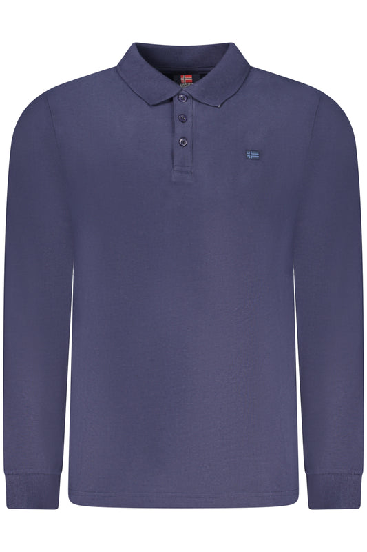 NORWAY 1963 POLO MANICHE LUNGHE UOMO BLU