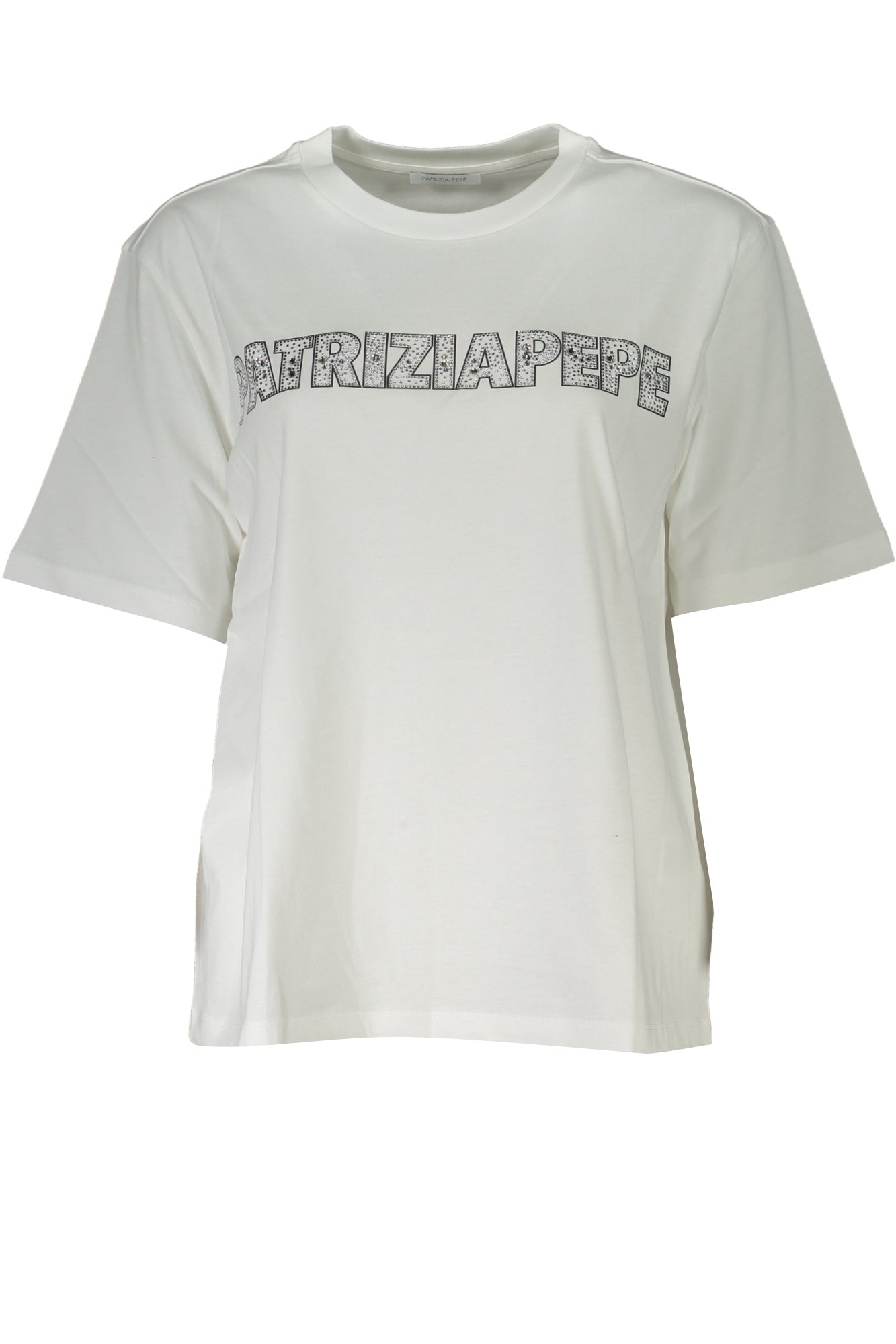 PATRIZIA PEPE T-SHIRT MANICHE CORTE DONNA BIANCO