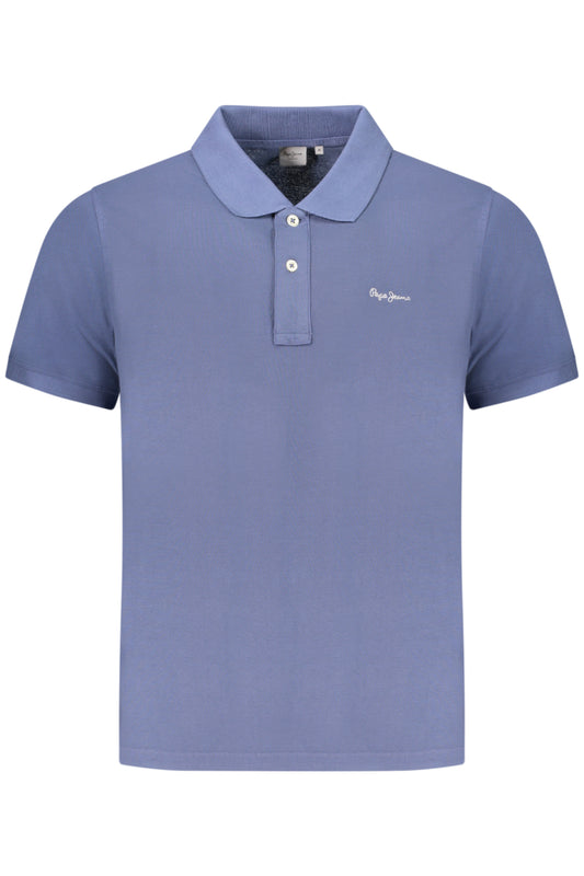 PEPE JEANS POLO MANICHE CORTE UOMO BLU