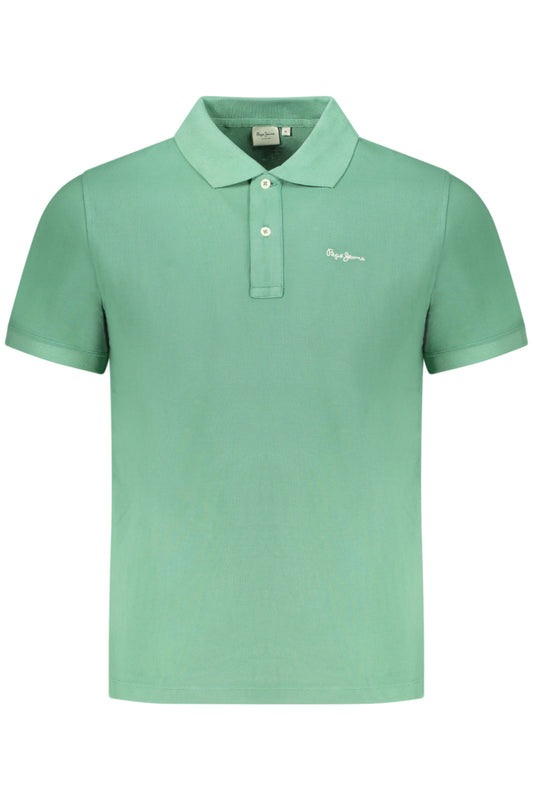 PEPE JEANS POLO MANICHE CORTE UOMO VERDE