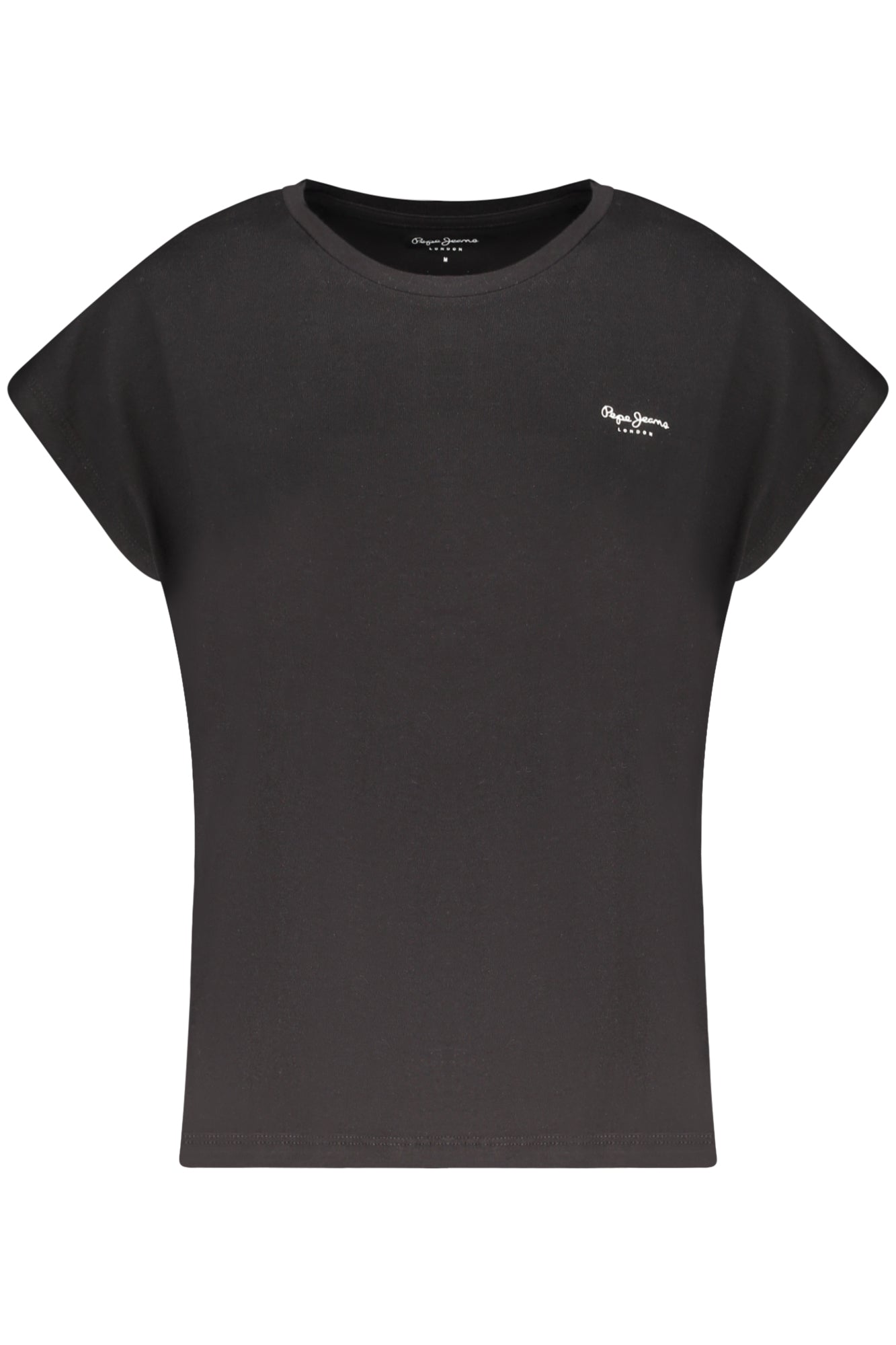 PEPE JEANS T-SHIRT MANICHE CORTE DONNA NERO