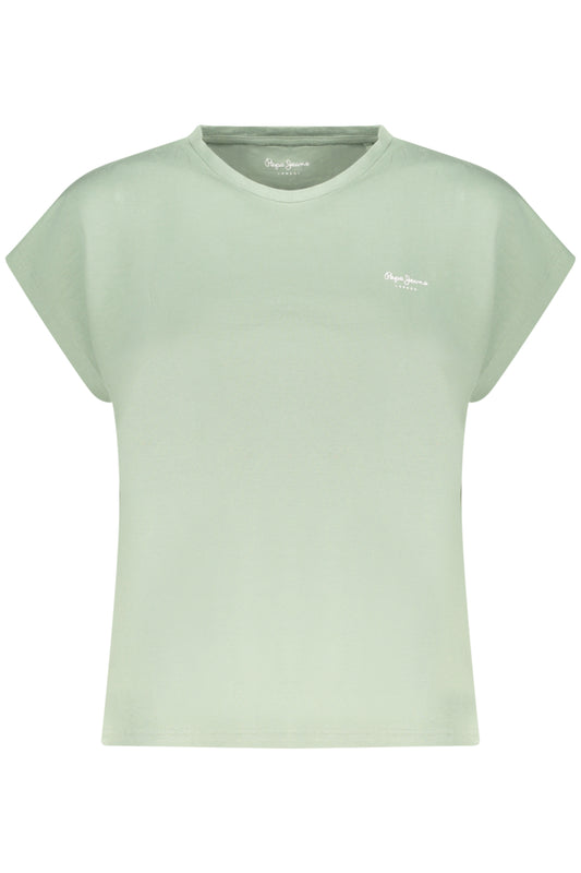 PEPE JEANS T-SHIRT MANICHE CORTE DONNA VERDE