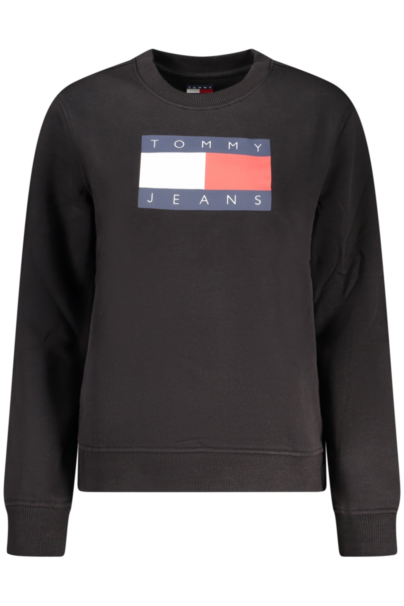 TOMMY HILFIGER FELPA SENZA ZIP DONNA NERO
