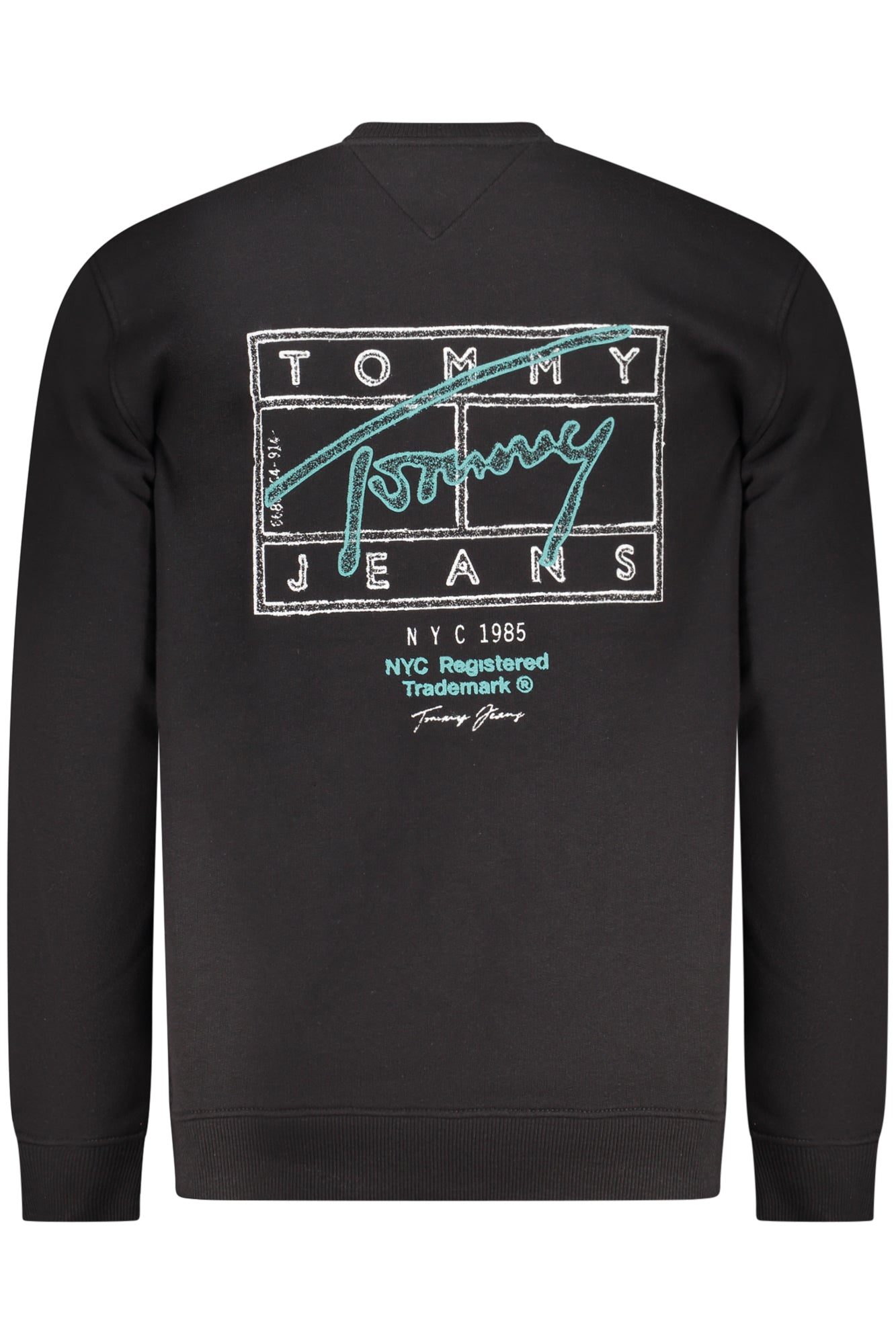 TOMMY HILFIGER FELPA SENZA ZIP UOMO NERO