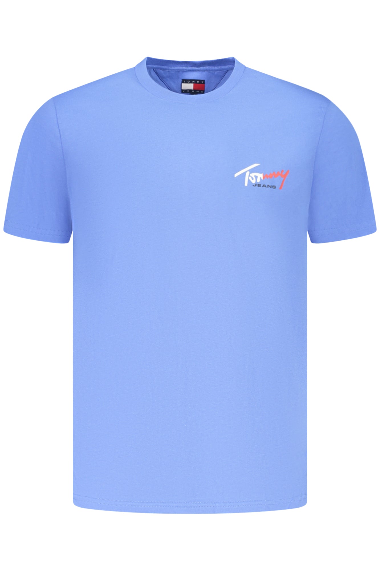 TOMMY HILFIGER T-SHIRT MANICHE CORTE UOMO AZZURRO